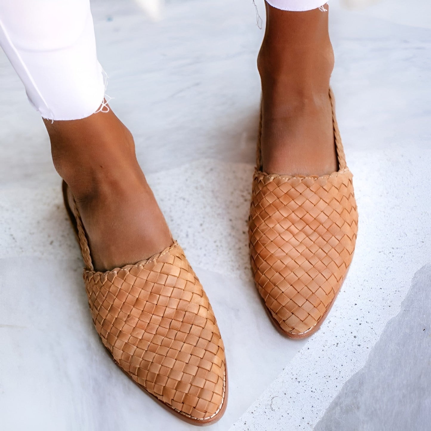 Leonie | Elegante flet-sandaler