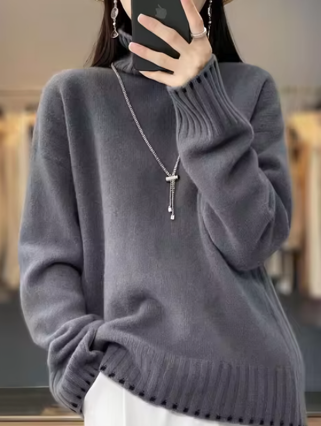Elina | Rullekrave-sweater