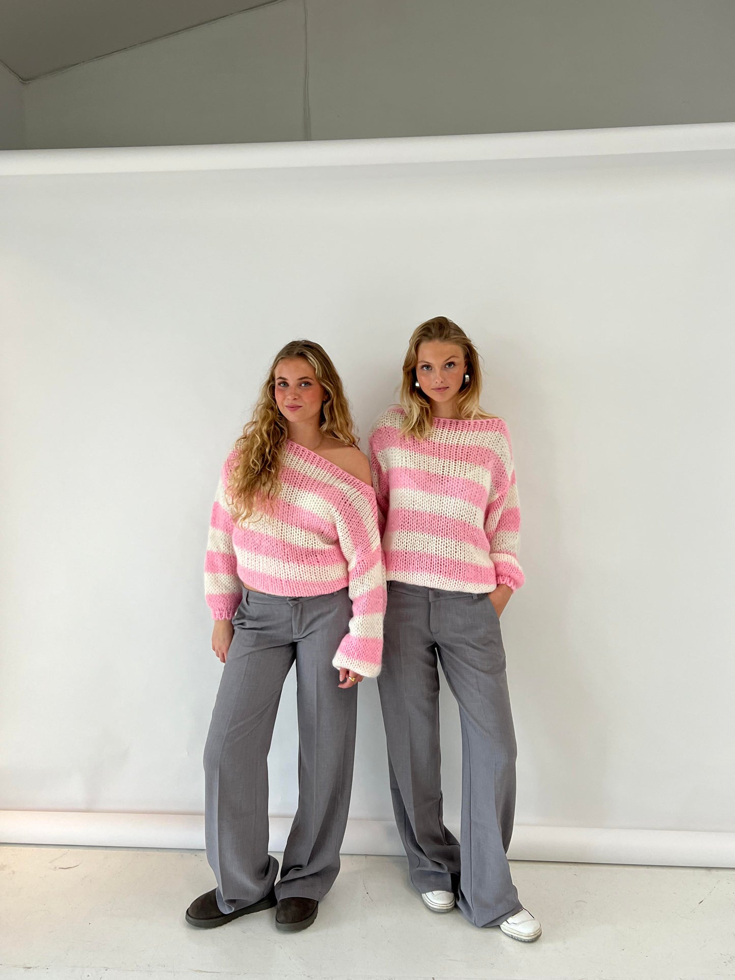 Aida | Strikket sweater med striber – tidløs & hyggelig