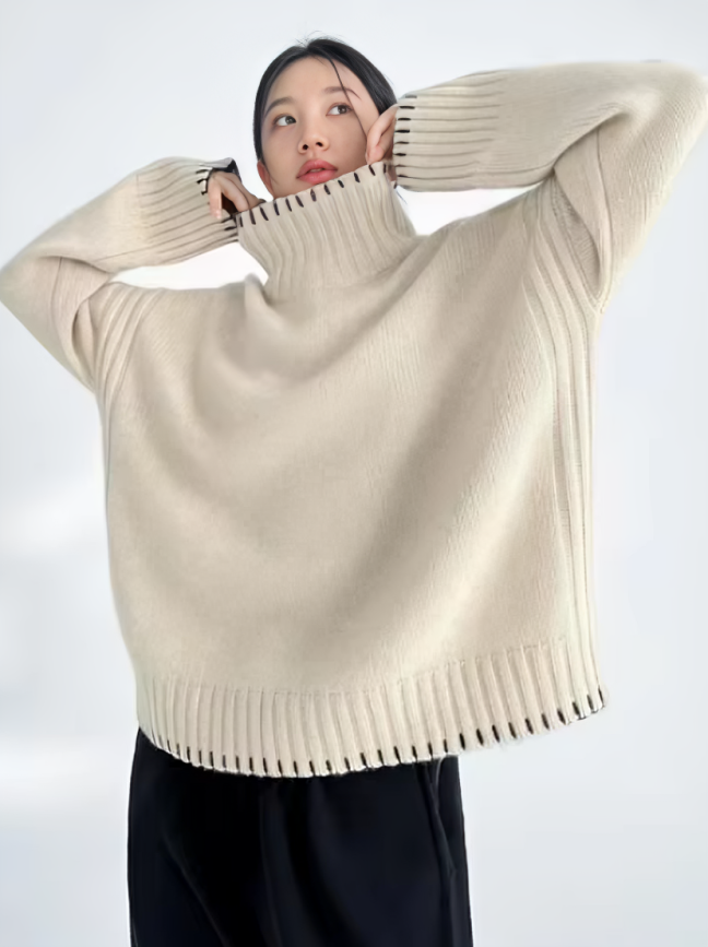 Elina | Rullekrave-sweater