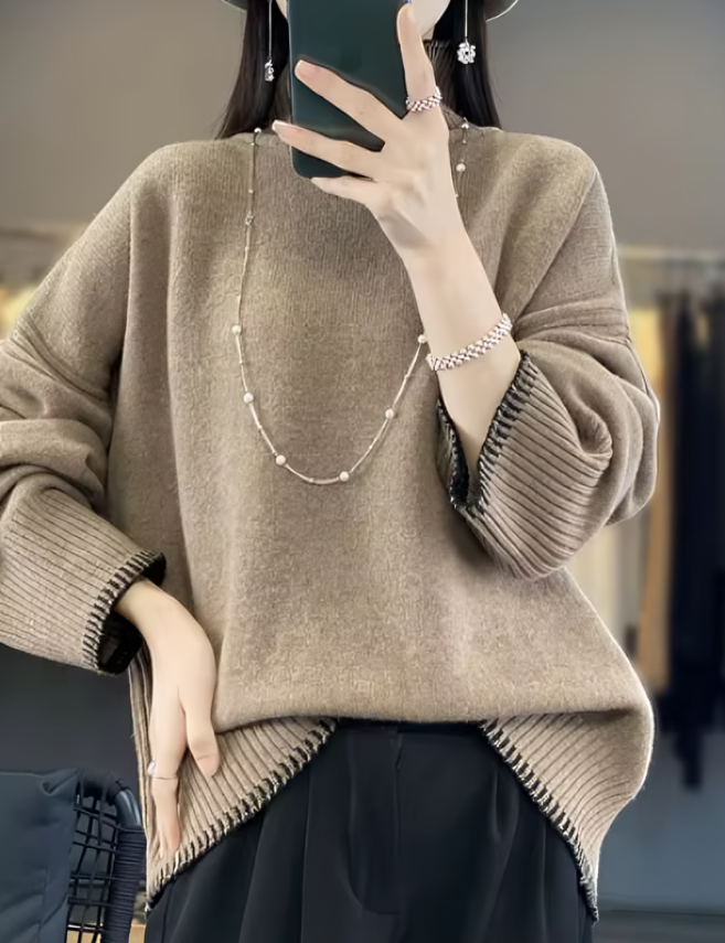 Elina | Rullekrave-sweater