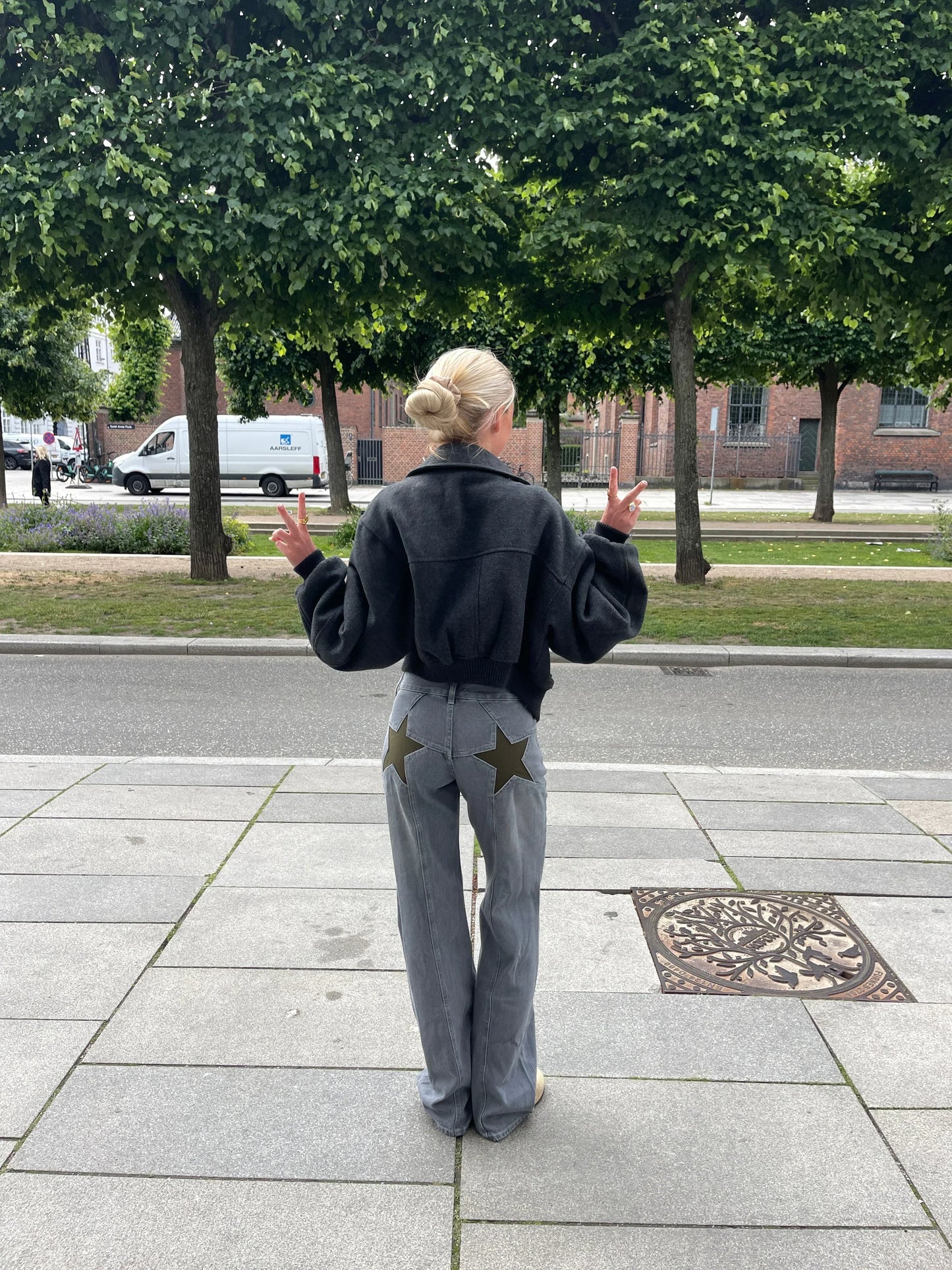 Emily | Loose fit jeans med stjerner
