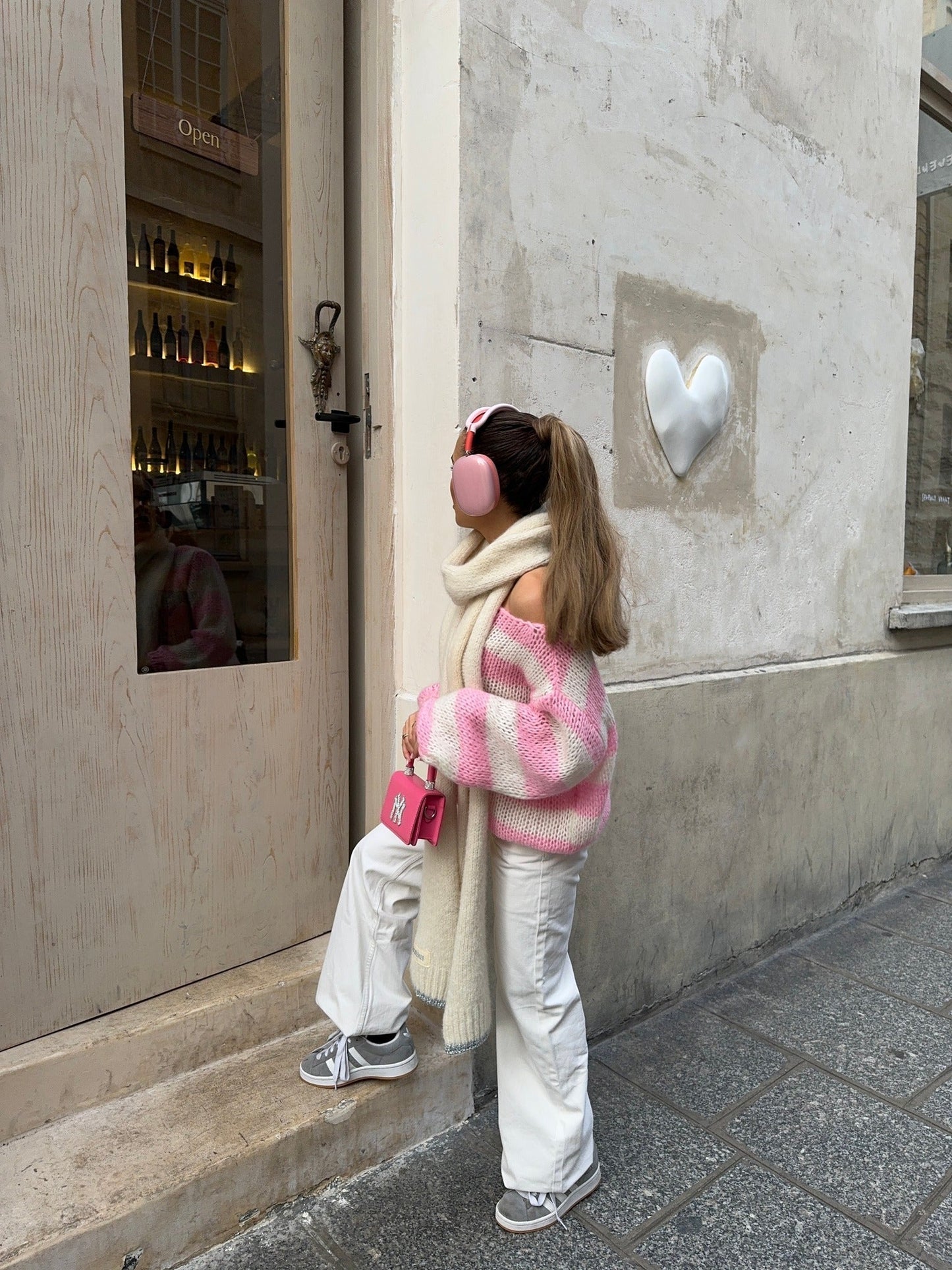 Aida | Strikket sweater med striber – tidløs & hyggelig