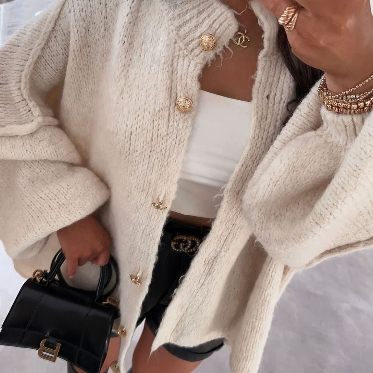 Sabine | Oversized cardigan til kvinder