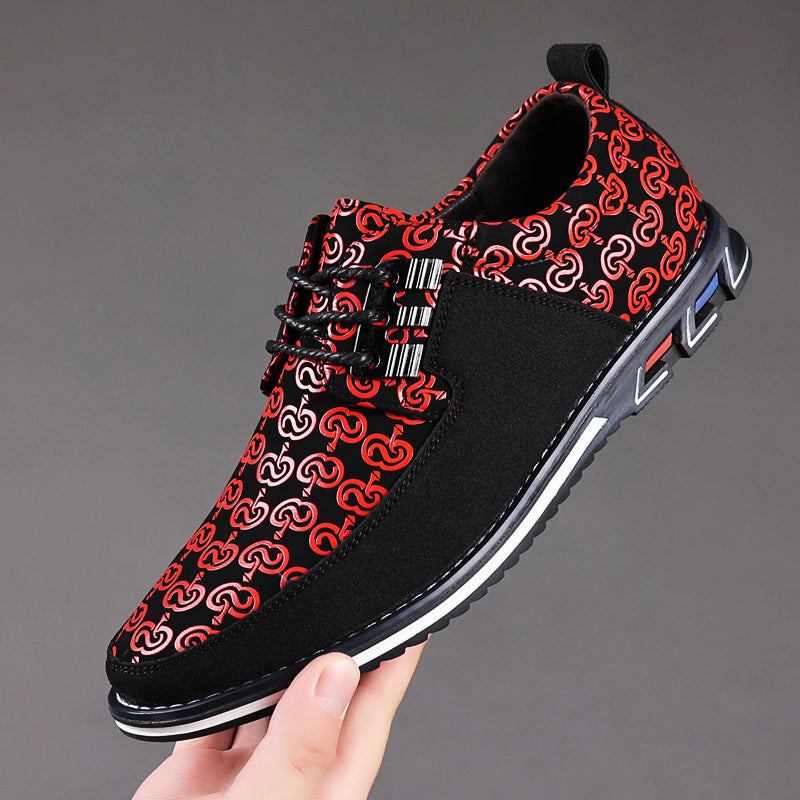 Karl | Moderne Snøresko med Retro-Print-Look