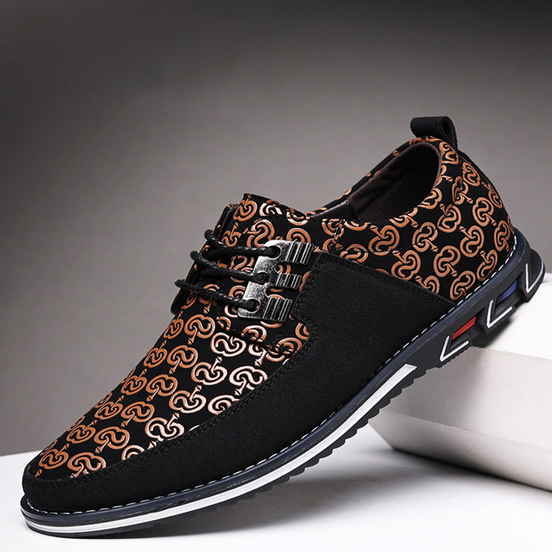 Karl | Moderne Snøresko med Retro-Print-Look