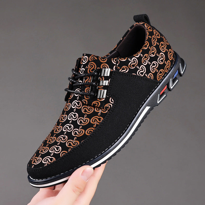 Karl | Moderne Snøresko med Retro-Print-Look