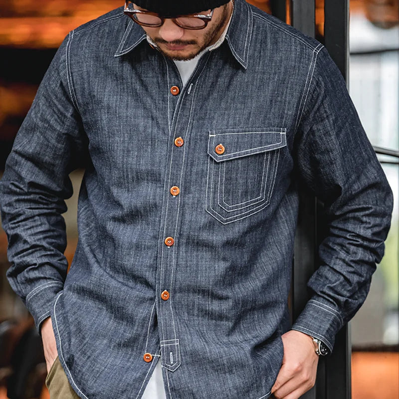 Björn | Klassisk denimskjorte til tidløs herrestil