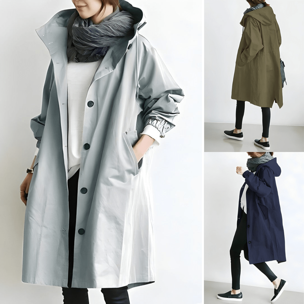 Emma | Lang, stilfuld trenchcoat