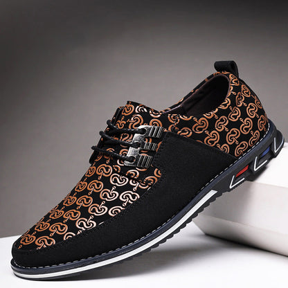 Karl | Moderne Snøresko med Retro-Print-Look