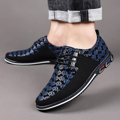 Karl | Moderne Snøresko med Retro-Print-Look