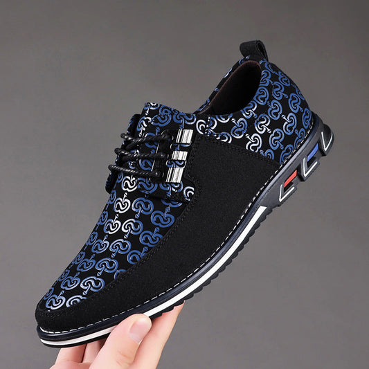 Karl | Moderne Snøresko med Retro-Print-Look