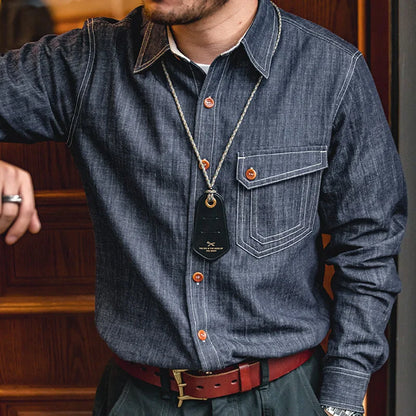 Björn | Klassisk denimskjorte til tidløs herrestil