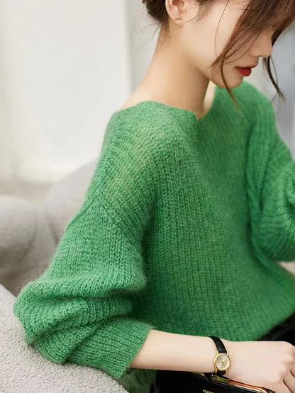 Angelika | Løs pullover med kashmirfølelse