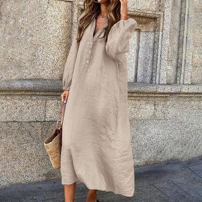 Paula | Oversized-skjortekjole til afslappet elegance