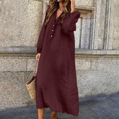 Paula | Oversized-skjortekjole til afslappet elegance