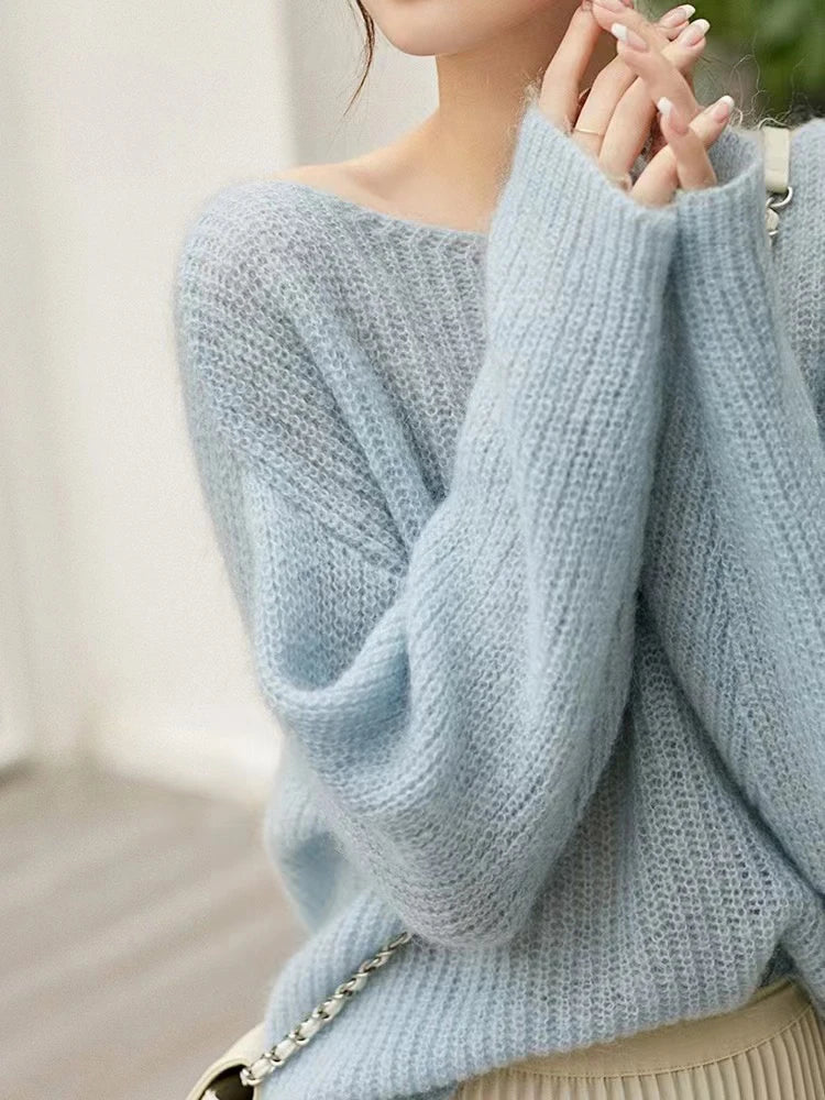 Angelika | Løs pullover med kashmirfølelse
