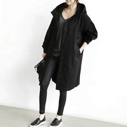 Emma | Lang, stilfuld trenchcoat