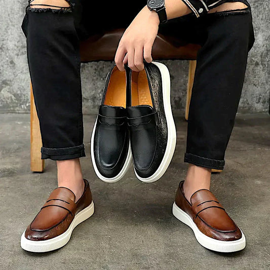 Hubert | Smarte Herreloafers i Sporty-Elegant Stil